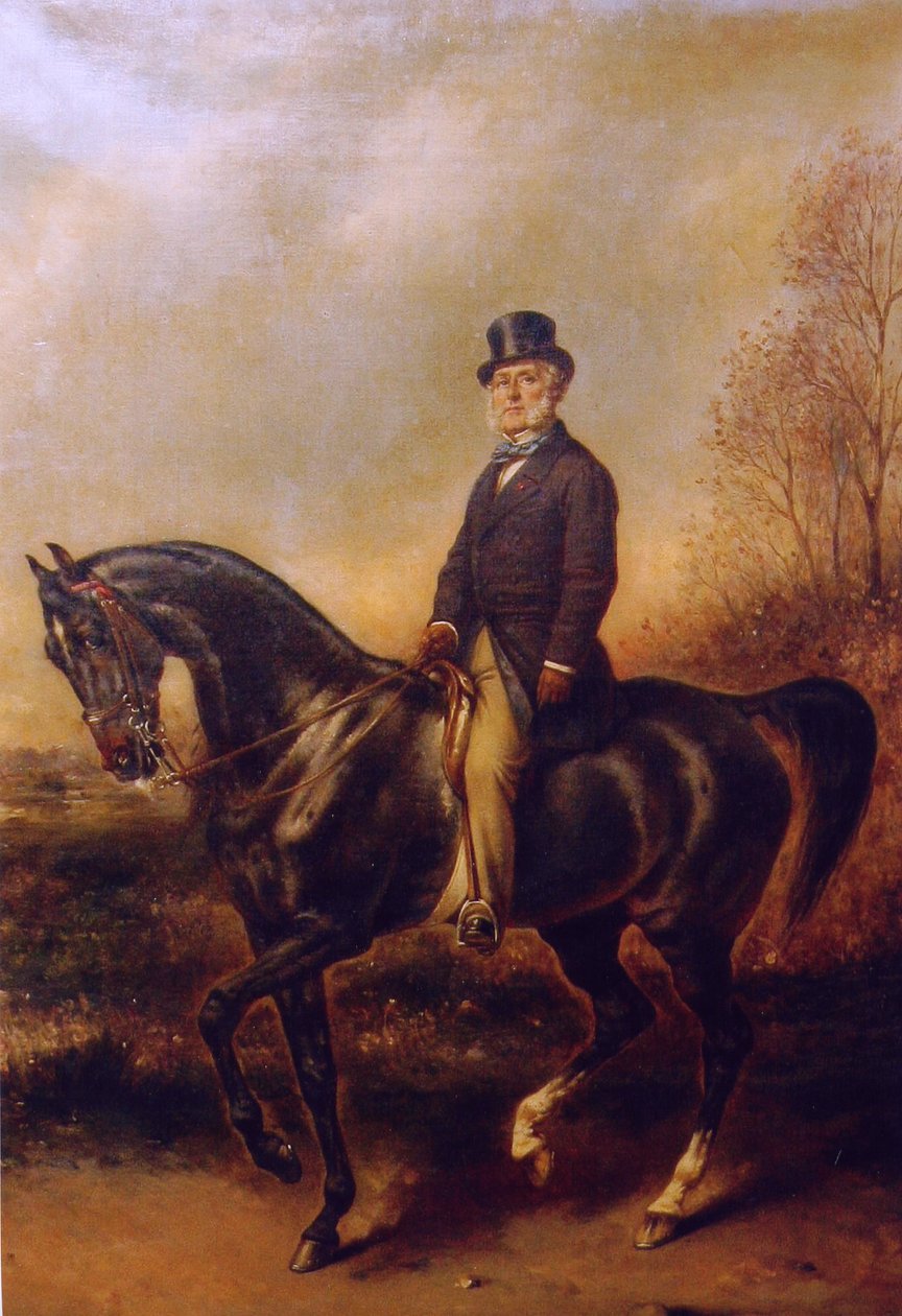 Retrato equestre de François Adolphe Akermann de Franz Xaver Winterhalter