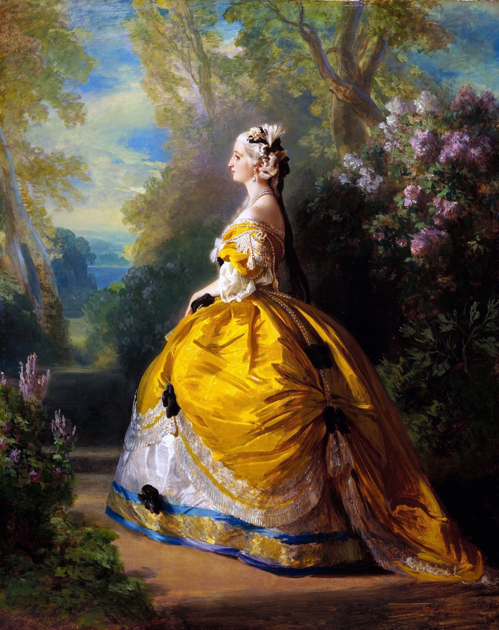 Imperatriz Eugenie em Marie Antoinette de Franz Xaver Winterhalter