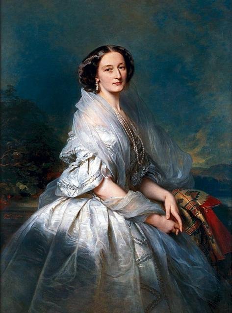 Retrato de Eliza Franciszka Krasiska née Branicka de Franz Xaver Winterhalter