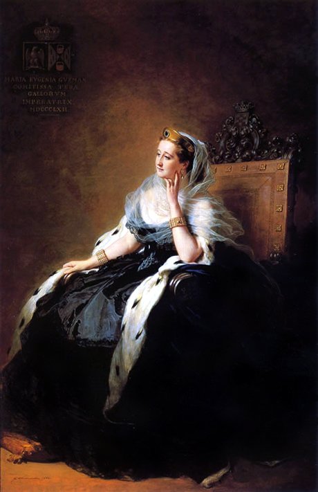 Retrato de Eugénie, Imperatriz dos Franceses de Franz Xaver Winterhalter