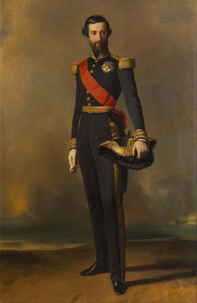 Retrato de François-Ferdinand-Philippe d&39;Orleans, Príncipe de Joinville de Franz Xaver Winterhalter