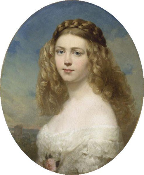 Retrato da princesa Amelia da Baviera de Franz Xaver Winterhalter