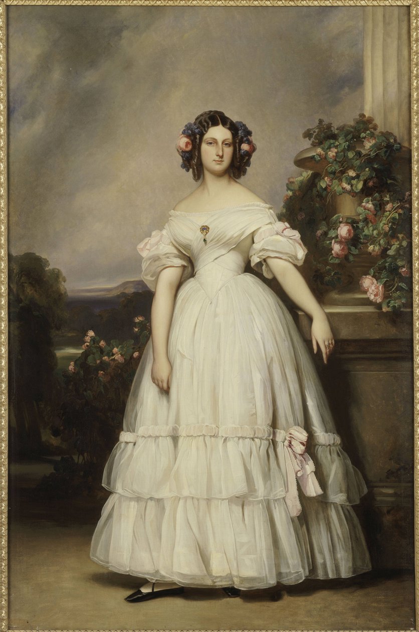 Retrato da princesa Clementine de Orleans (1817-1907) de Franz Xaver Winterhalter