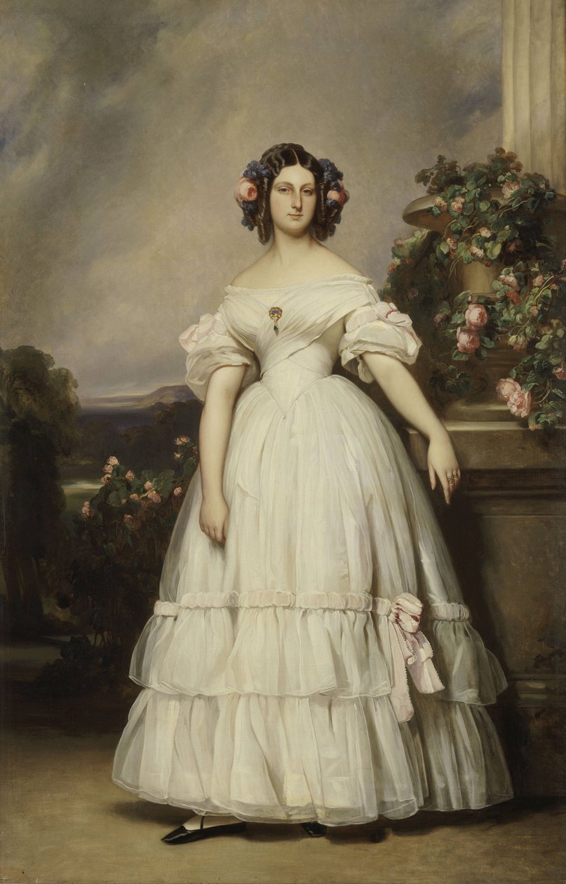 Retrato da princesa Clementine de Orleans de Franz Xaver Winterhalter