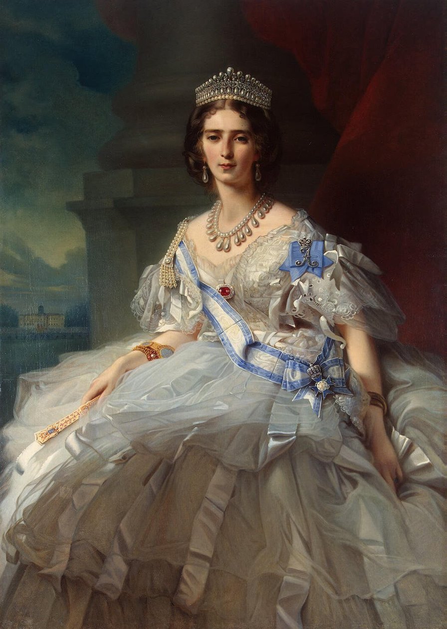 Retrato da princesa Tatiana Yussupova de Franz Xaver Winterhalter