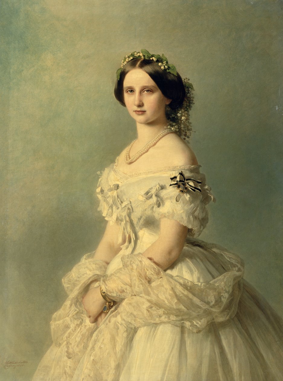 Retrato da princesa de Baden, 1856 de Franz Xaver Winterhalter