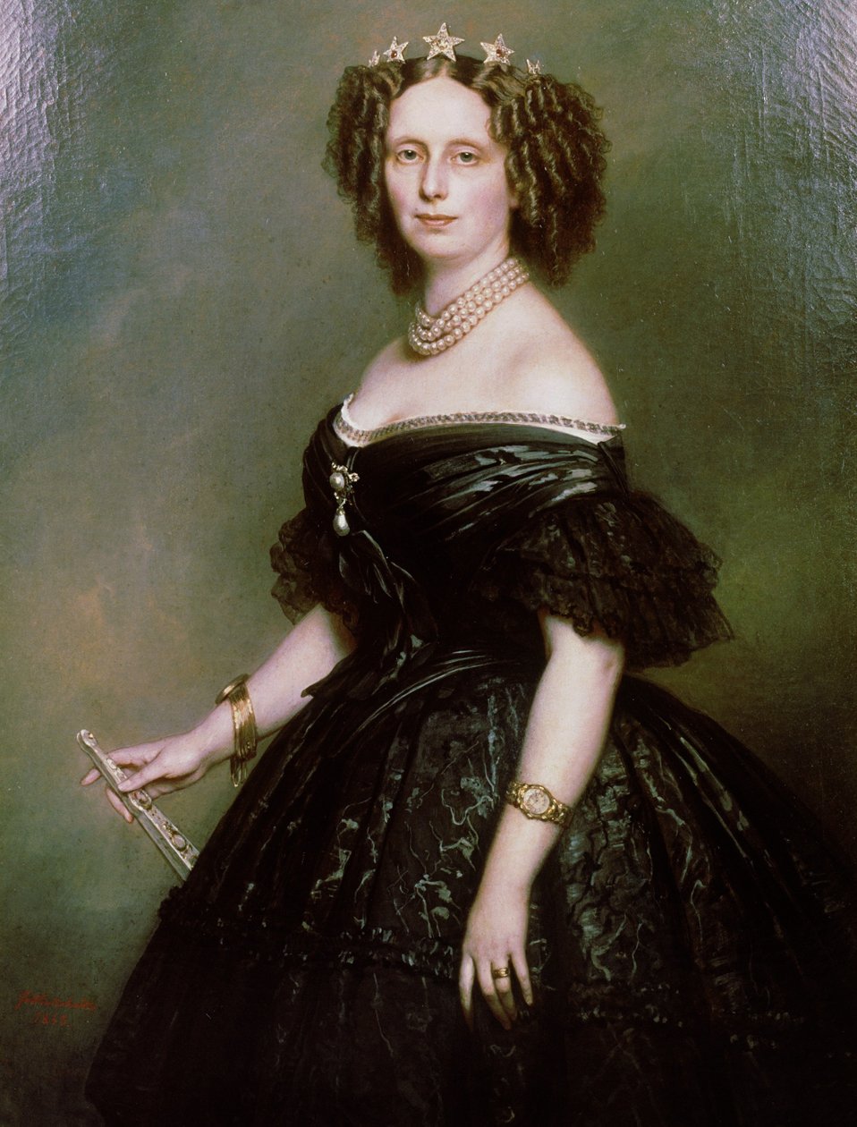 Retrato da rainha Sophie da Holanda de Franz Xaver Winterhalter