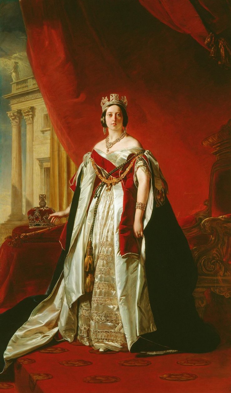 Retrato de Victoria do Reino Unido de Franz Xaver Winterhalter