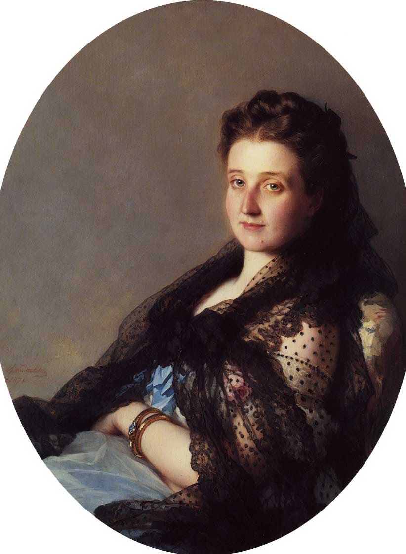 Retrato de uma senhora de Franz Xaver Winterhalter