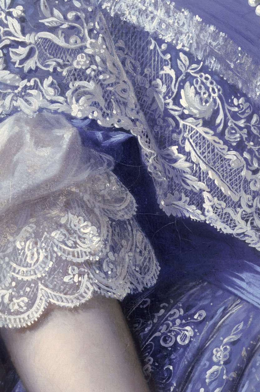 Retrato de uma mulher (detalhe) (ver 164366, 164367, 164369) de Franz Xaver Winterhalter