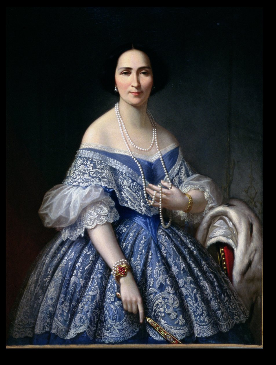 Retrato de uma mulher de Franz Xaver Winterhalter