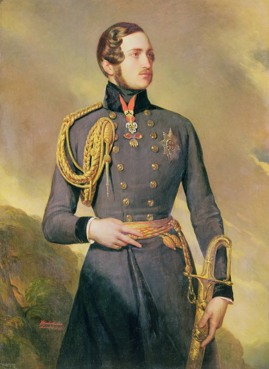 Retrato do Príncipe Consorte Albert de Saxe-Coburg-Gotha (1819-1861), 1842 de Franz Xaver Winterhalter