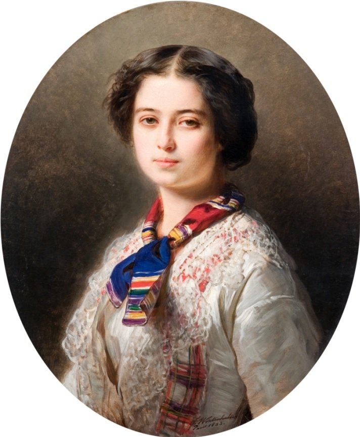 Retrato de Cecylia Lubomirska de Franz Xaver Winterhalter