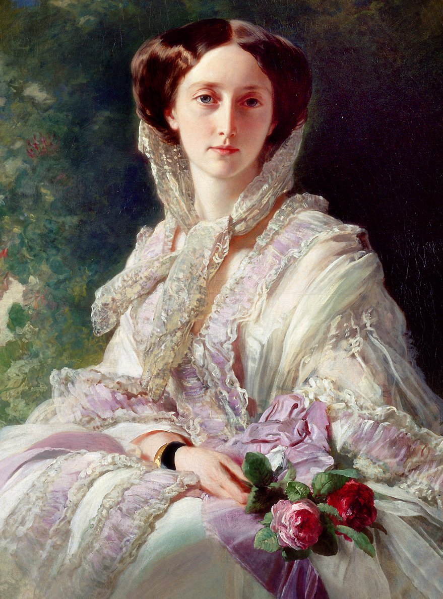 Retrato da Princesa Herdeira Olga von Württemberg de Franz Xaver Winterhalter