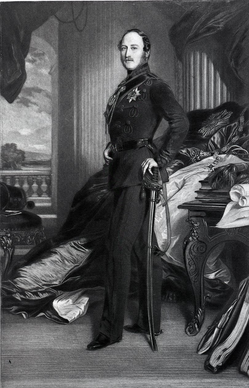 Príncipe Albert, depois da pintura de 1859 de Franz Xaver Winterhalter