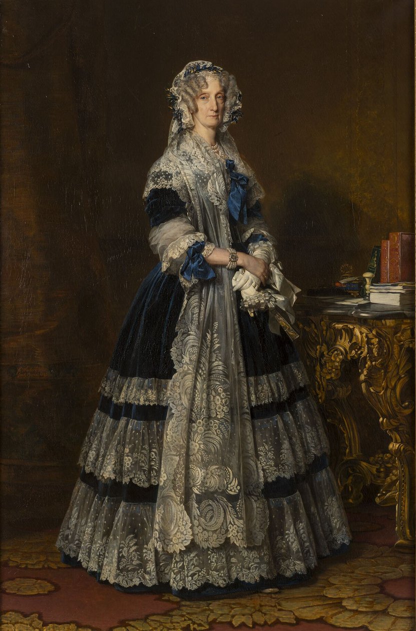Rainha Marie Amelie de Franz Xaver Winterhalter