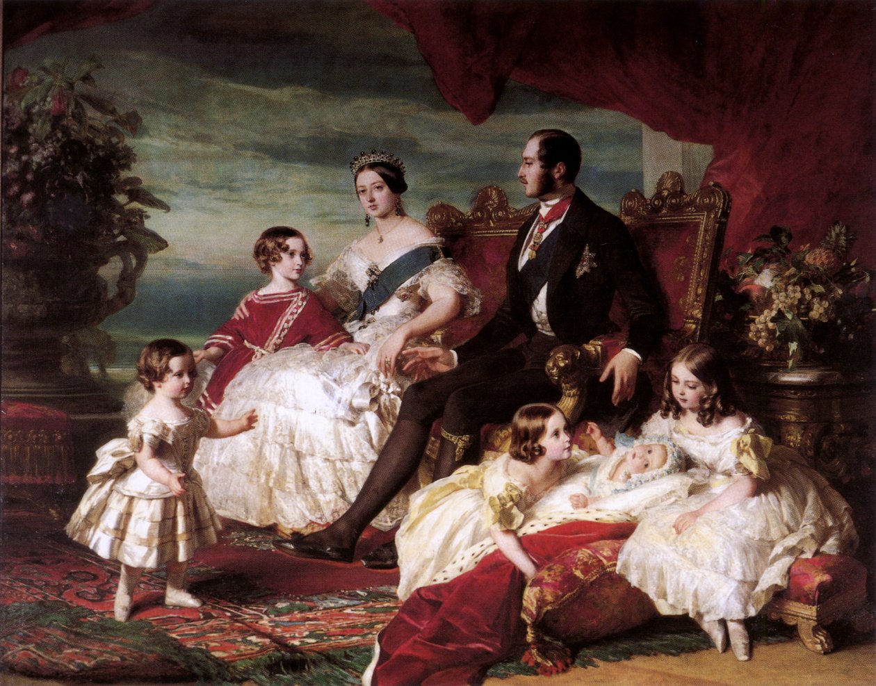 Rainha Victoria, Prince Albert e crianças de Franz Xaver Winterhalter