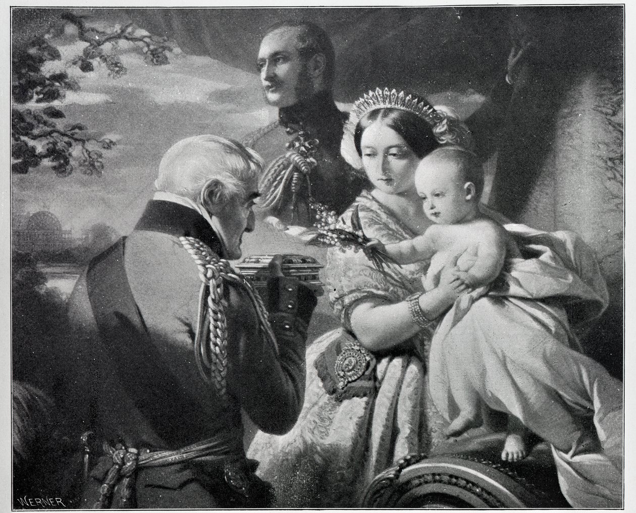 O primeiro de maio de 1851, gravado por Werner de Franz Xaver Winterhalter