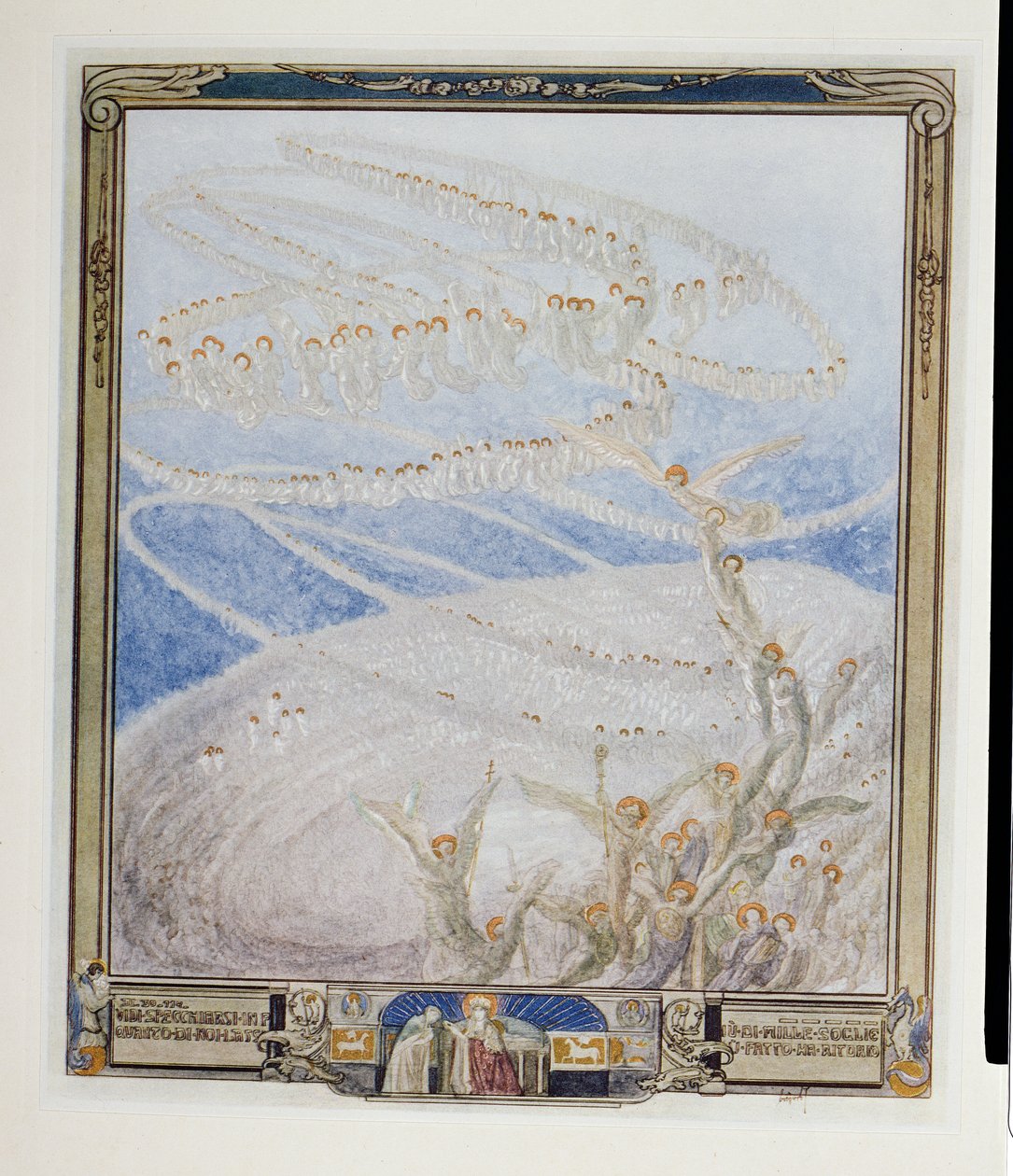 Ilustração da &39;Divina Comédia&39; de Dante, Paradise, Canto XXX, 1921 de Franz von Bayros
