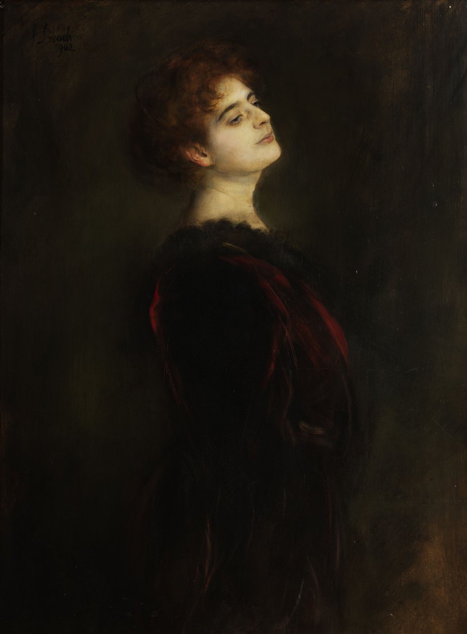 Retrato da Sra. Elsa Mothwurf de Franz Seraph von Lenbach