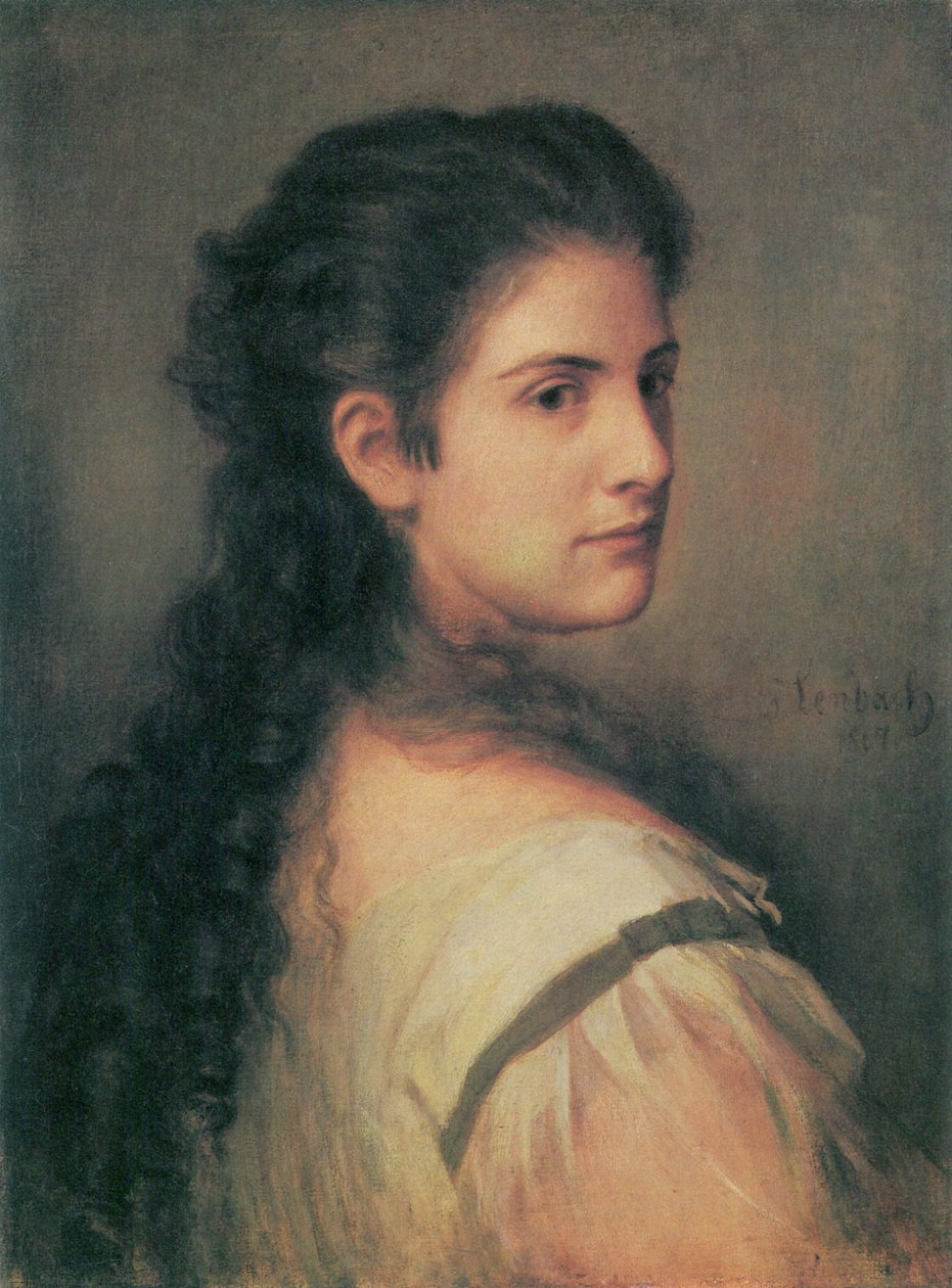 Retrato de Anna Schubart de Franz Seraph von Lenbach