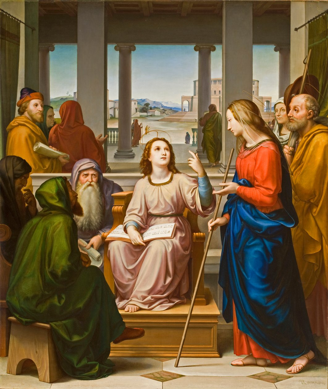 Cristo disputando com os doutores no templo, de 1860 de Franz von Rohden