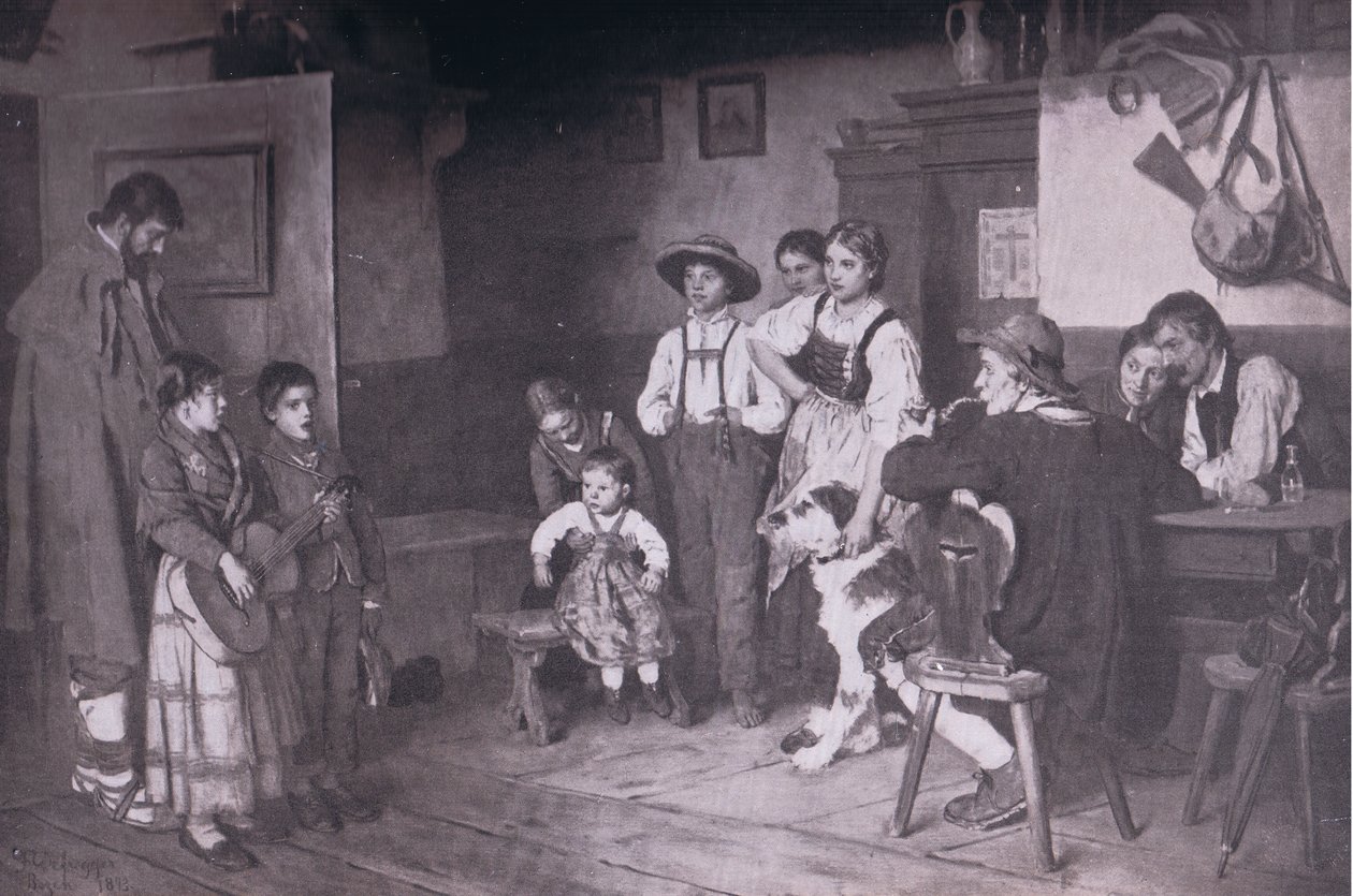Cantores Itinerantes Italianos, Bibbys Annual, 1916-1917 de after Franz Defregger