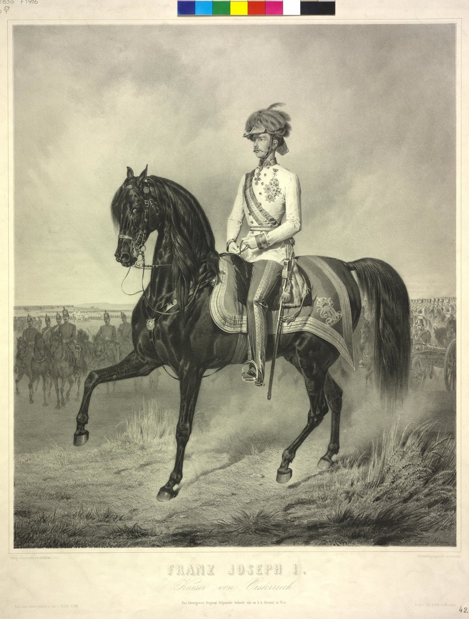 Imperador da Áustria Franz Joseph I de Franz Adam