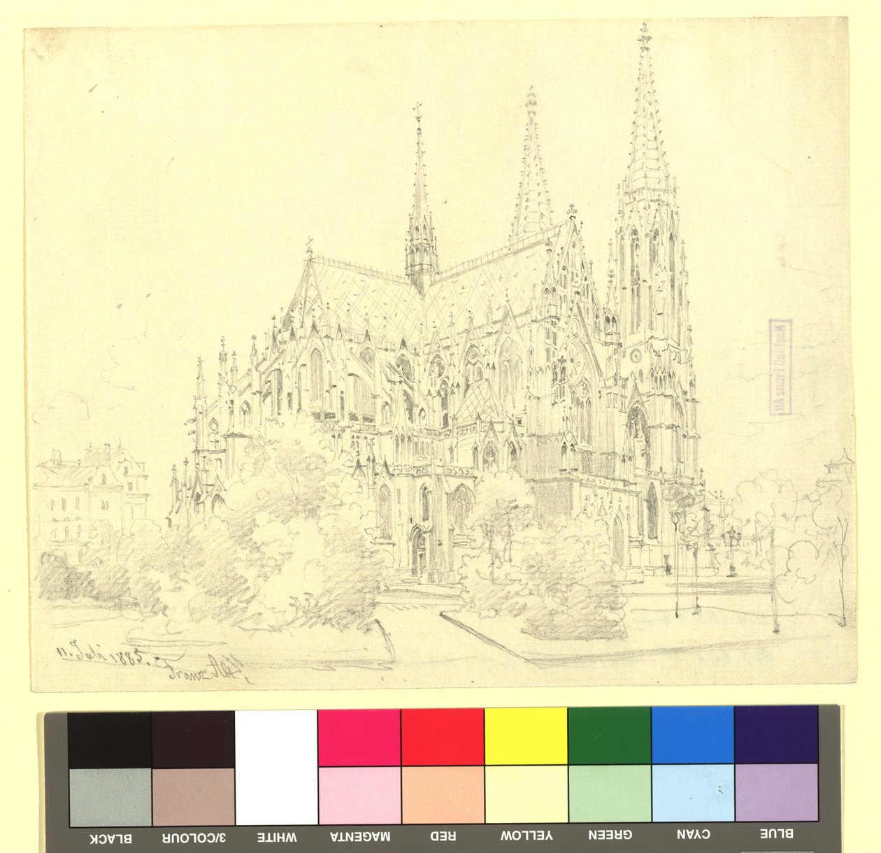 9.º distrito, Rooseveltplatz - Igreja Votiva (vista do coro) de Franz Alt