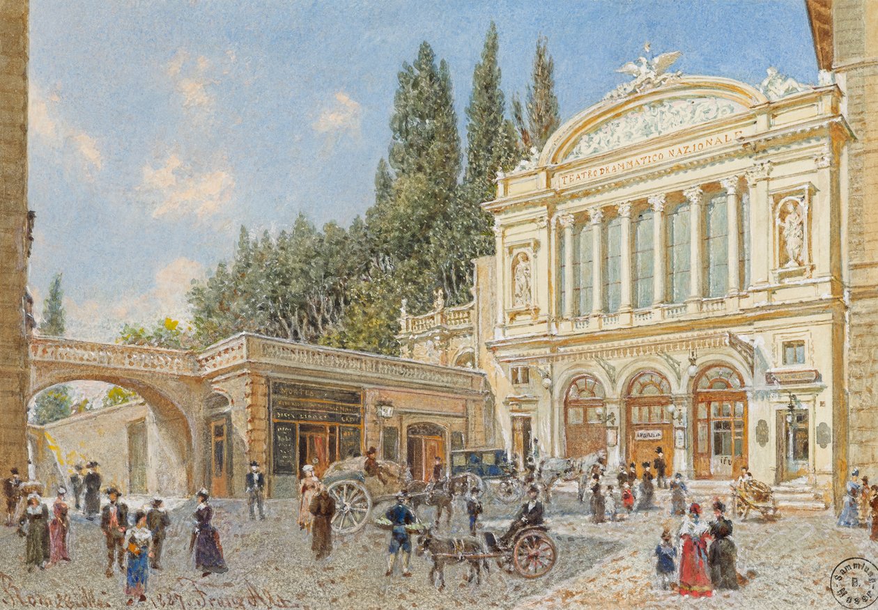Teatro Nacional em Roma de Franz Alt