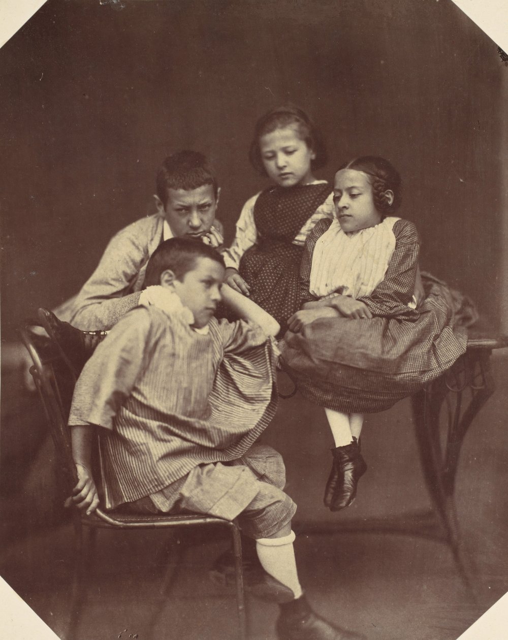 Alfons, Eugen, Marie e Hermine Antoine, 1850-60s. de Franz Antoine