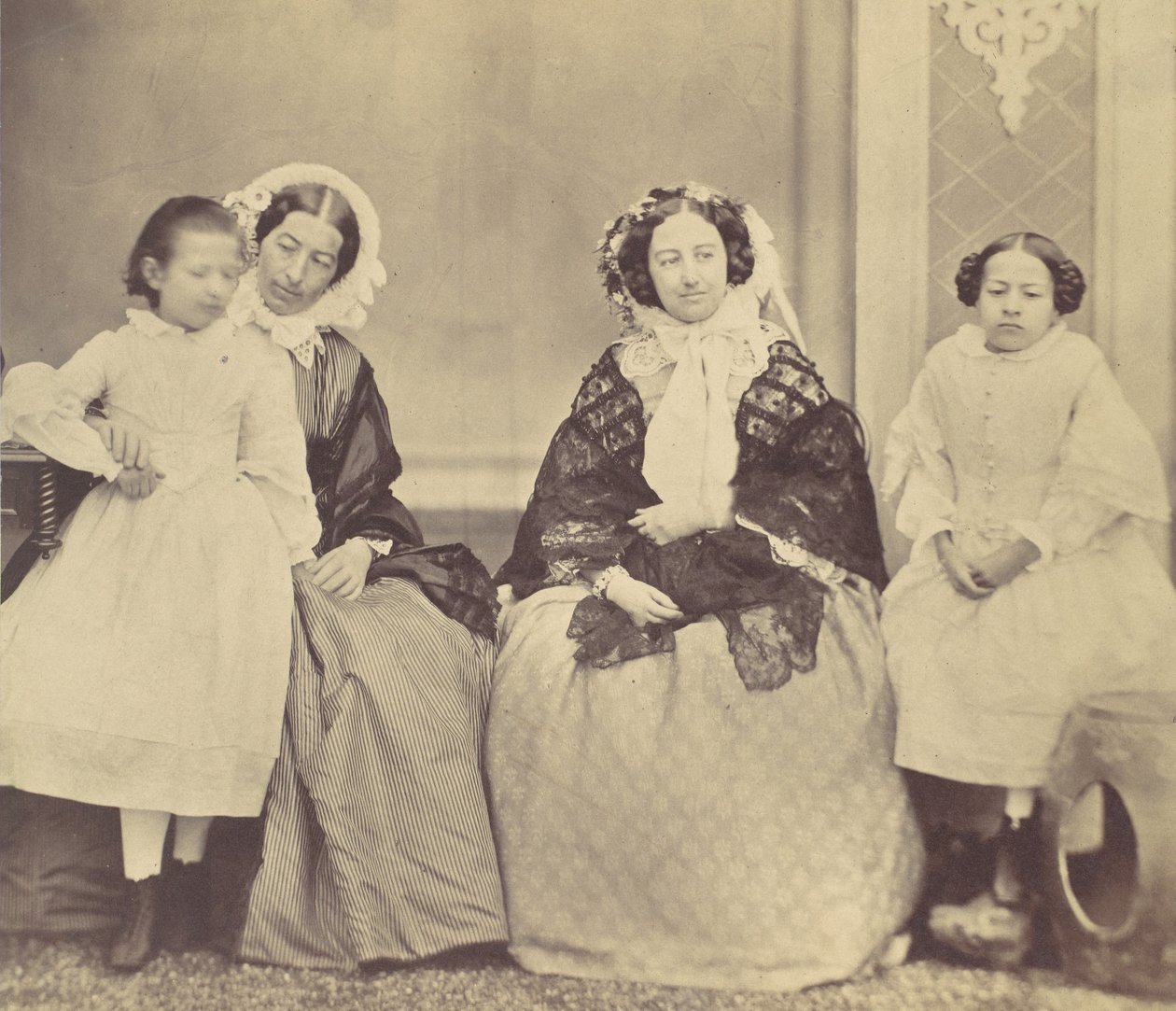 Elise Höusermann, Hermine, Marie e Marie Antoine, 1850s-60s. de Franz Antoine