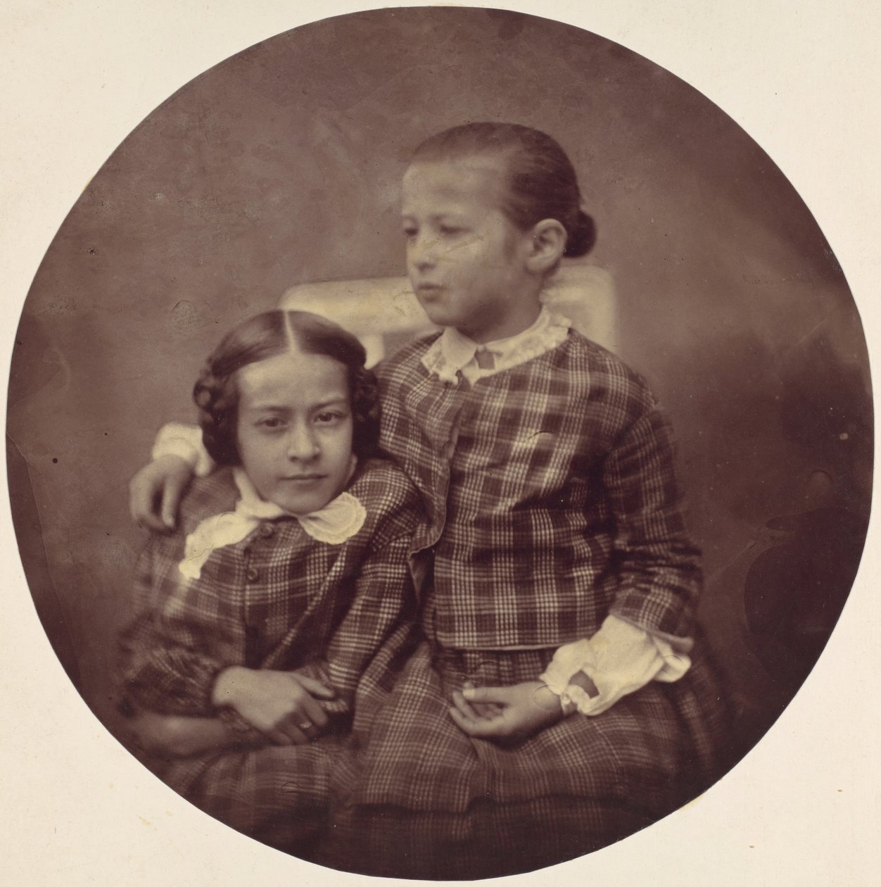 Hermine e Marie Antoine, 1850-60s. de Franz Antoine