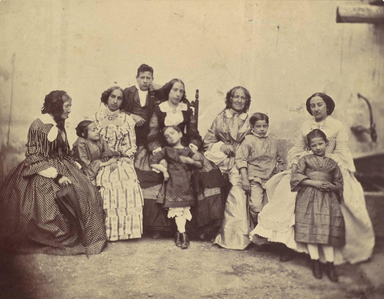 [Dez membros da família Antoine], 1850-60s. de Franz Antoine