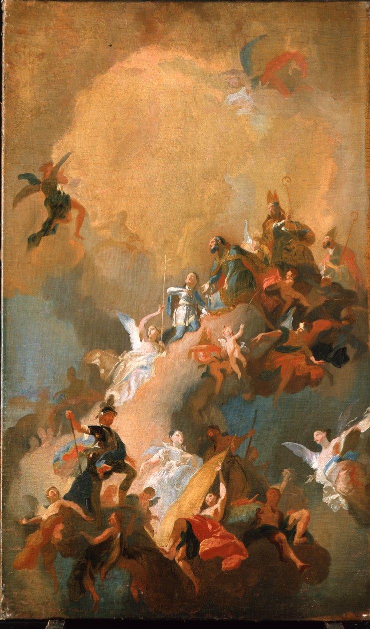 A apoteose dos santos húngaros de Franz Anton Maulbertsch