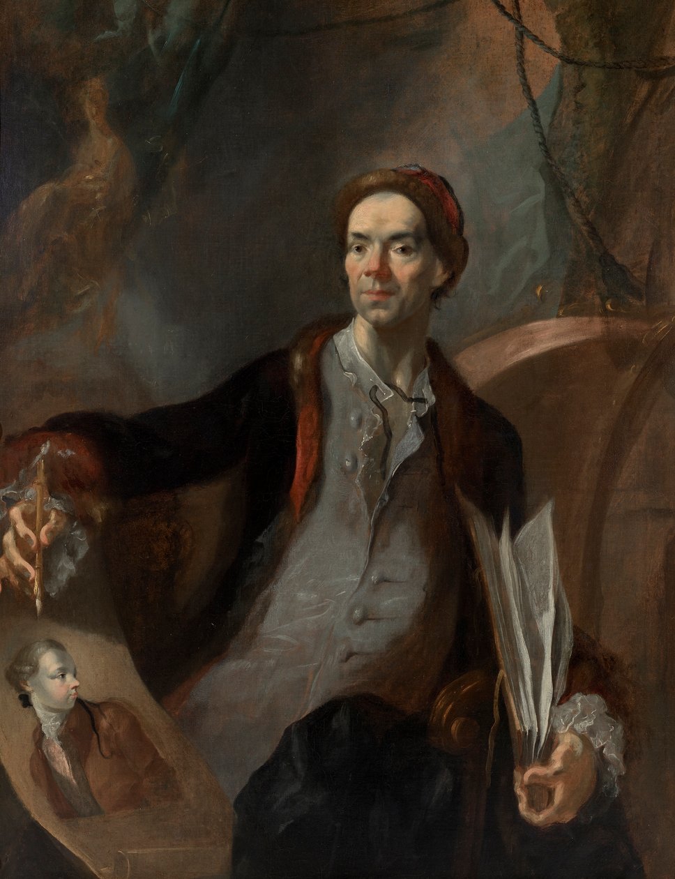 Retrato de artista (o chamado auto-retrato) de Franz Anton Maulbertsch