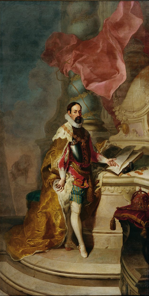 Retrato de Matthias 1557-1619, Sacro Imperador Romano, ca 1760. de Franz Anton Palko