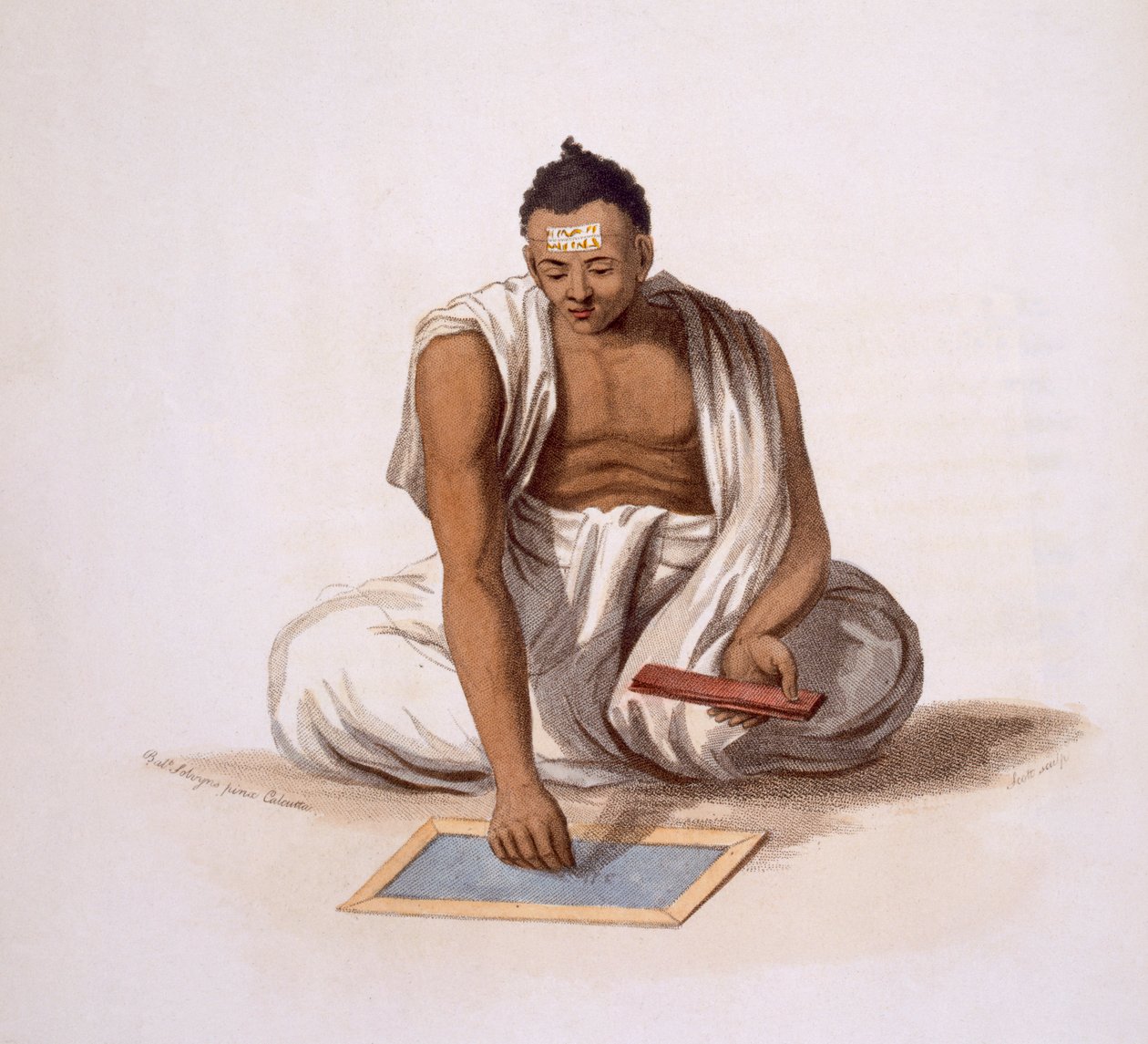 Um Dyback, ou Astrólogo, 1804. de Franz Balthazar Solvyns
