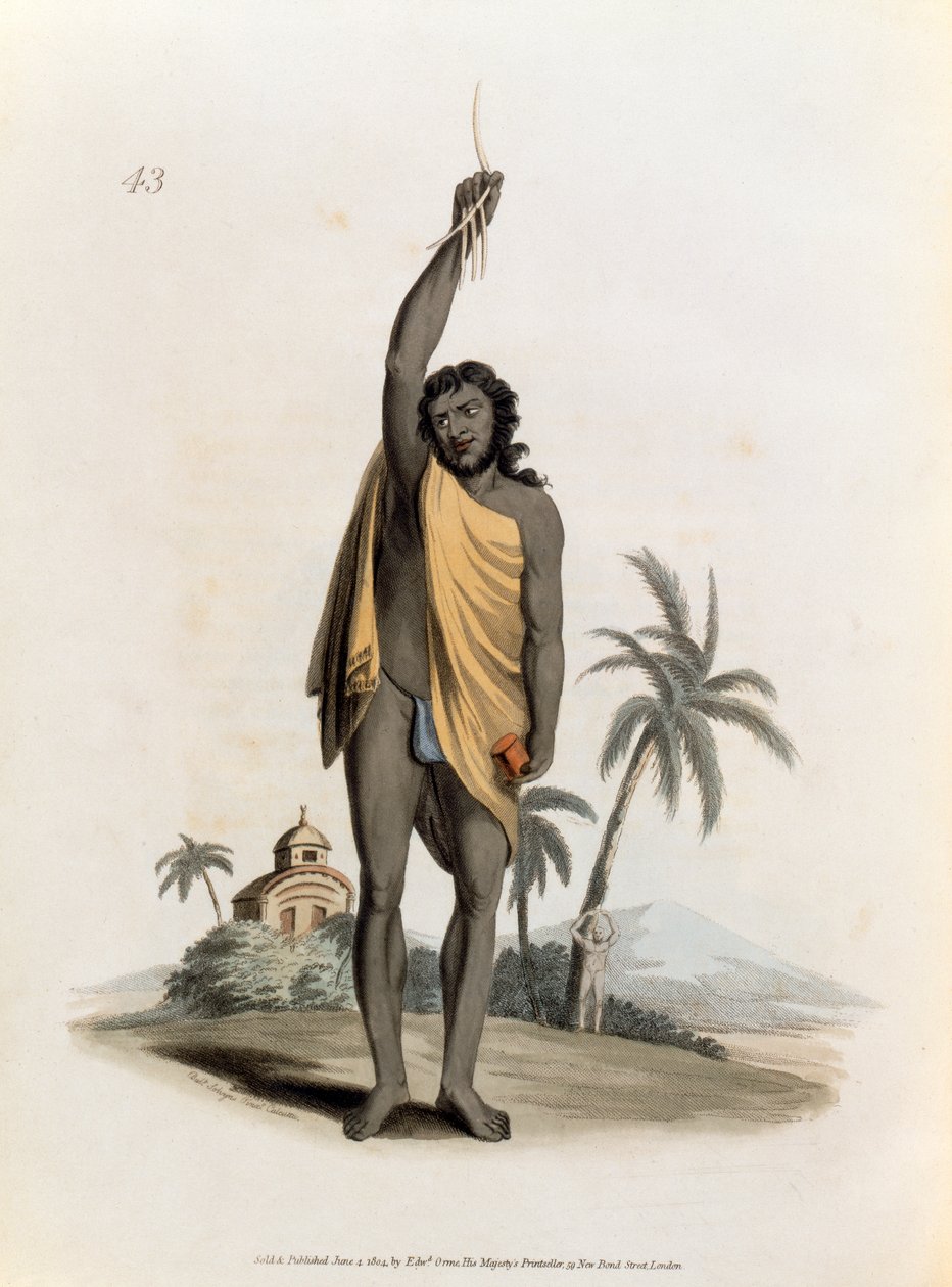 Padre Hindu, pub. de Edward Orme, 1804 de Franz Balthazar Solvyns