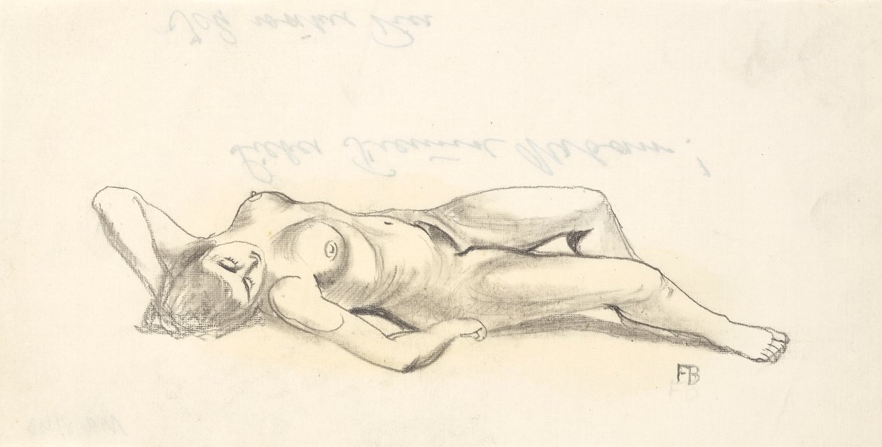 Mulher nua recortada de Franz Barwig d. Ä.
