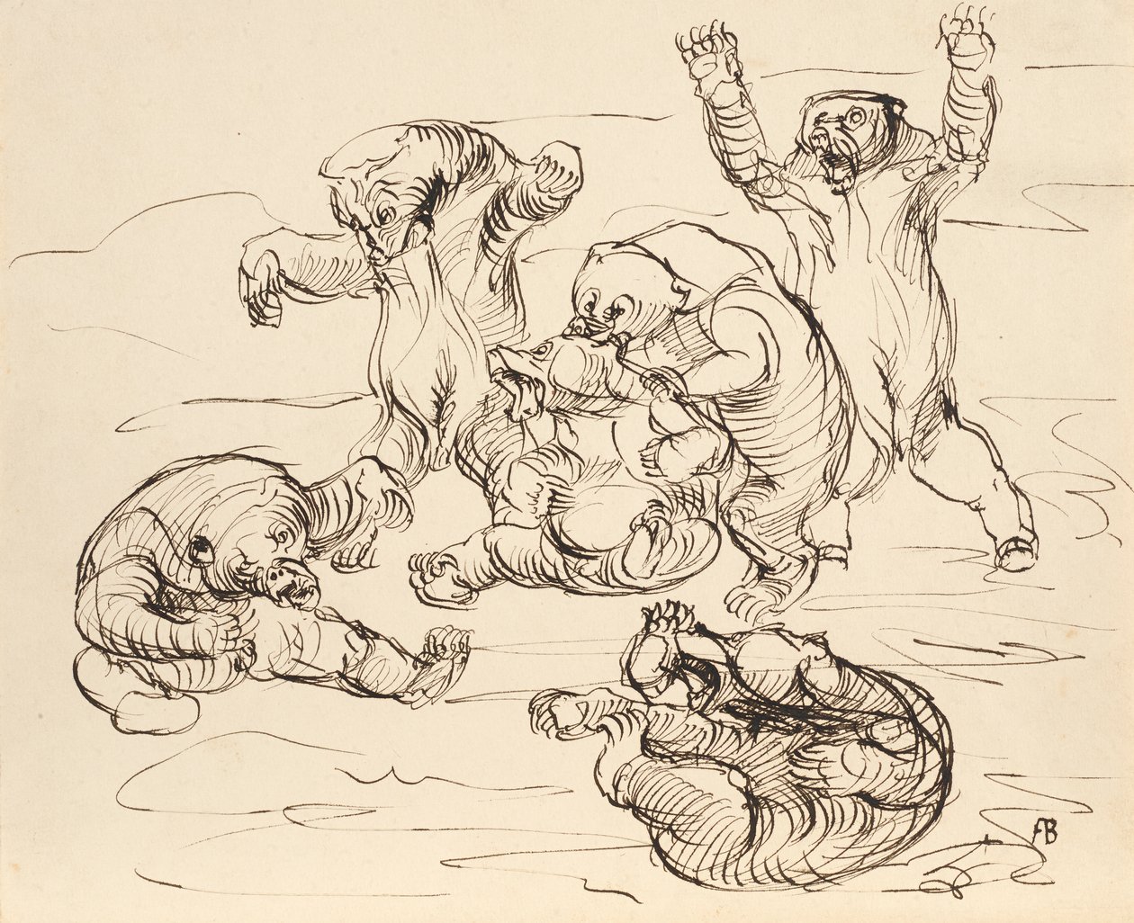 Ursos de raspagem de Franz Barwig d. Ä.