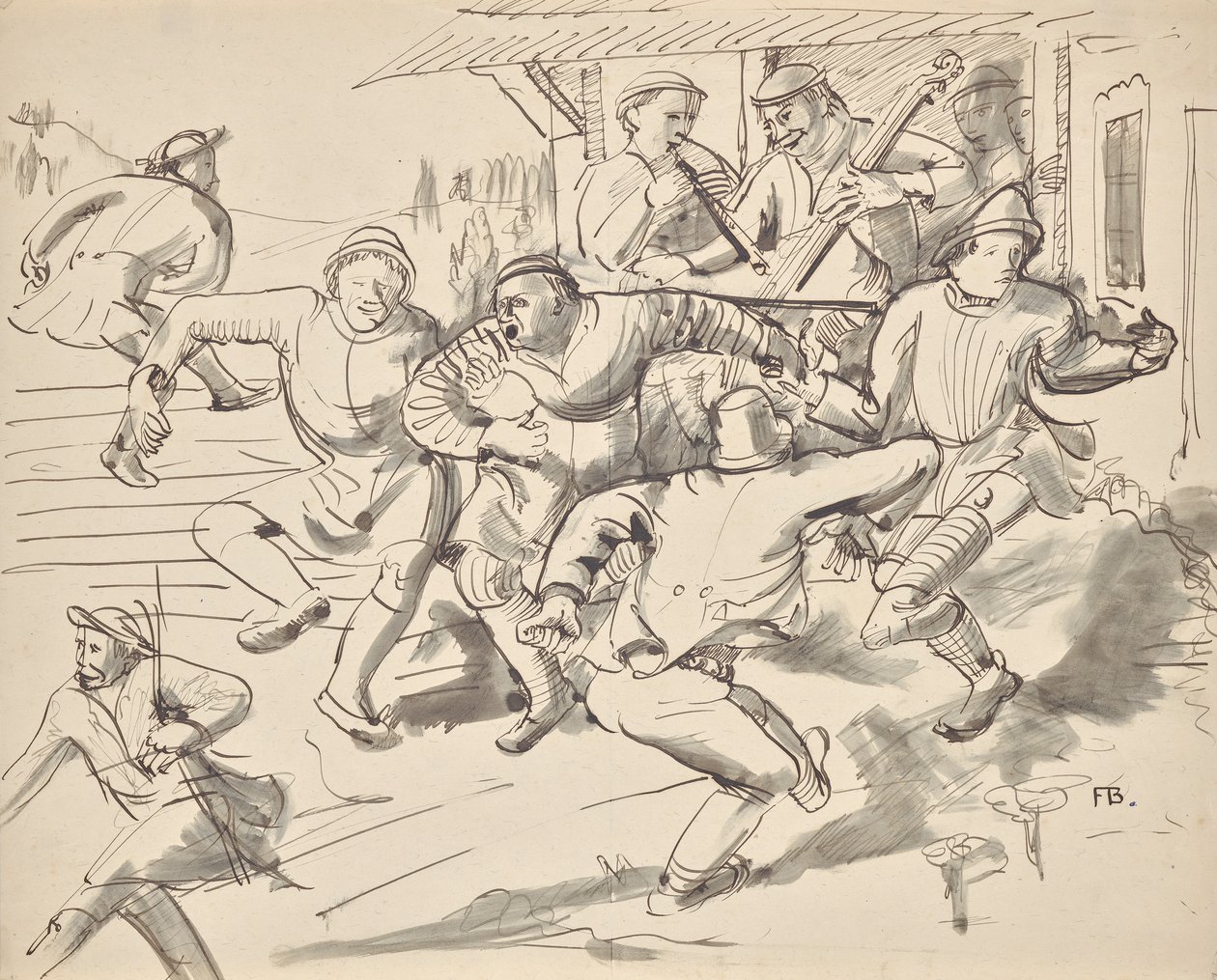 Camponeses dançarinos de Franz Barwig d. Ä.