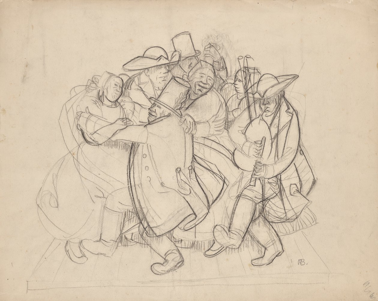 Camponeses dançantes de Franz Barwig d. Ä.
