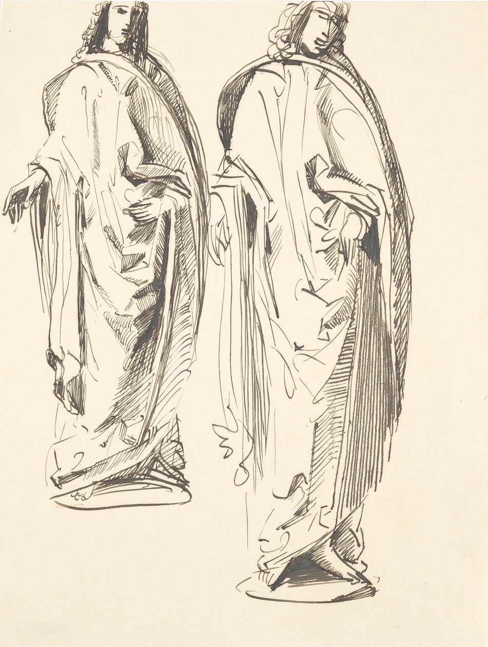 Dois rascunhos sobre St. John de Franz Barwig d. Ä.