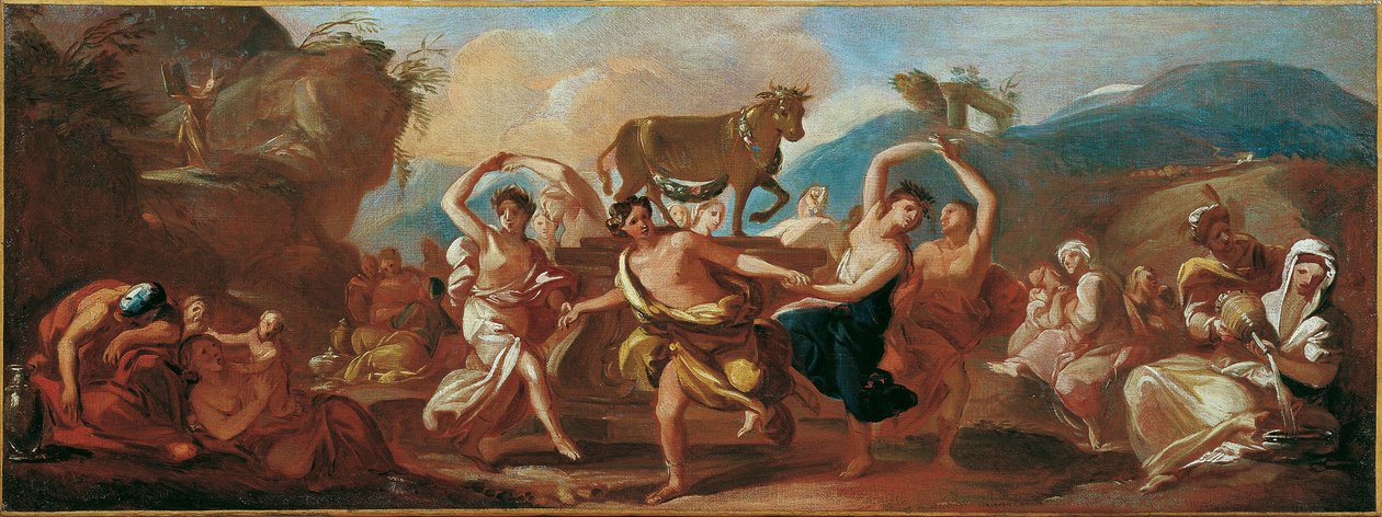 A dança em torno do bezerro de ouro de Franz Carl Remp