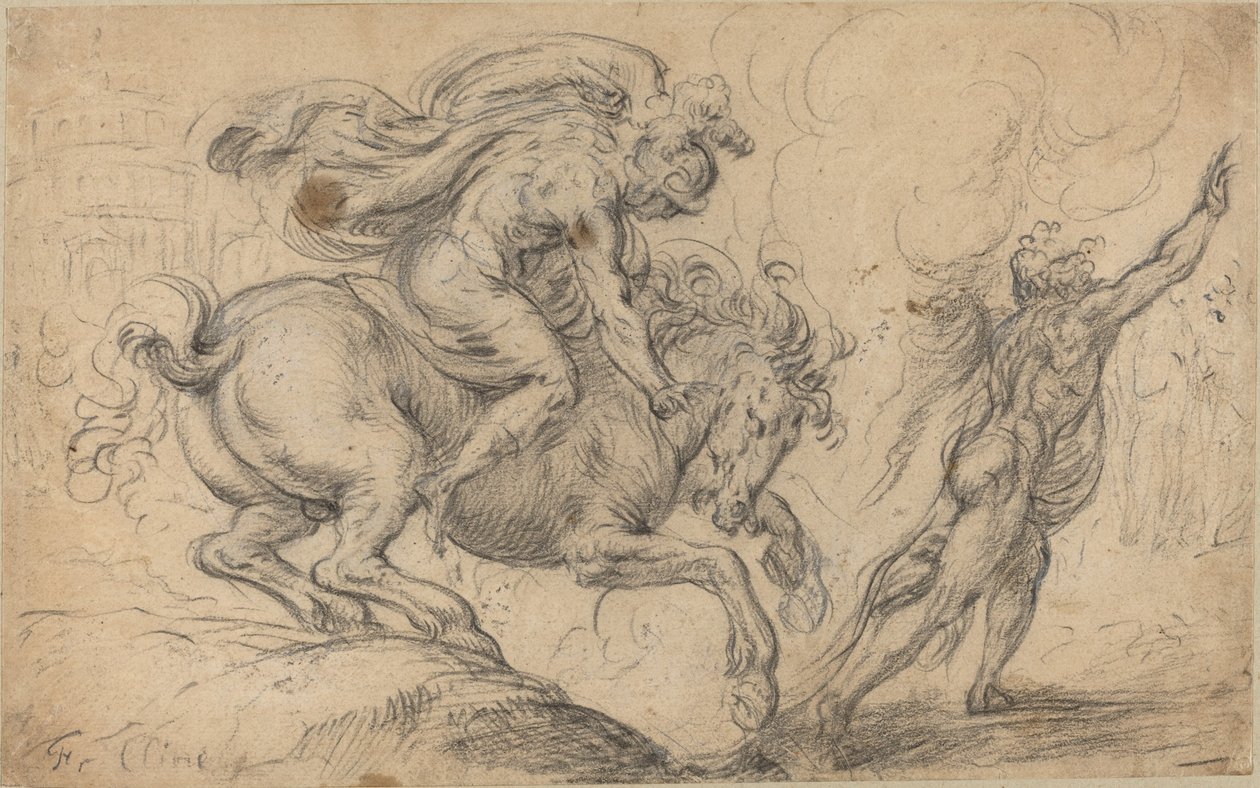 O sacrifício de Marcus Curtius de Franz Cleyn