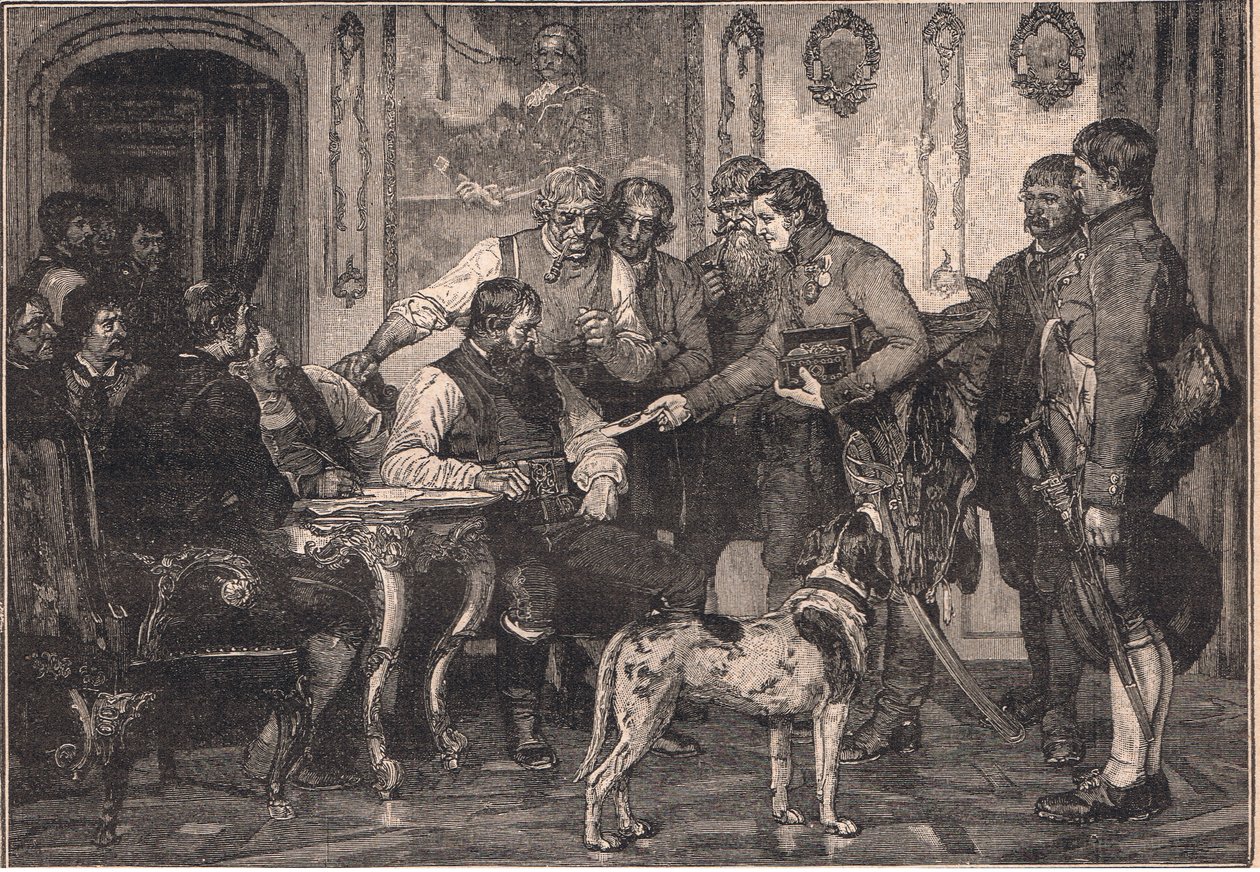 Andrew Hofer nomeado governador do Tirol AD 1809 de Franz Defregger