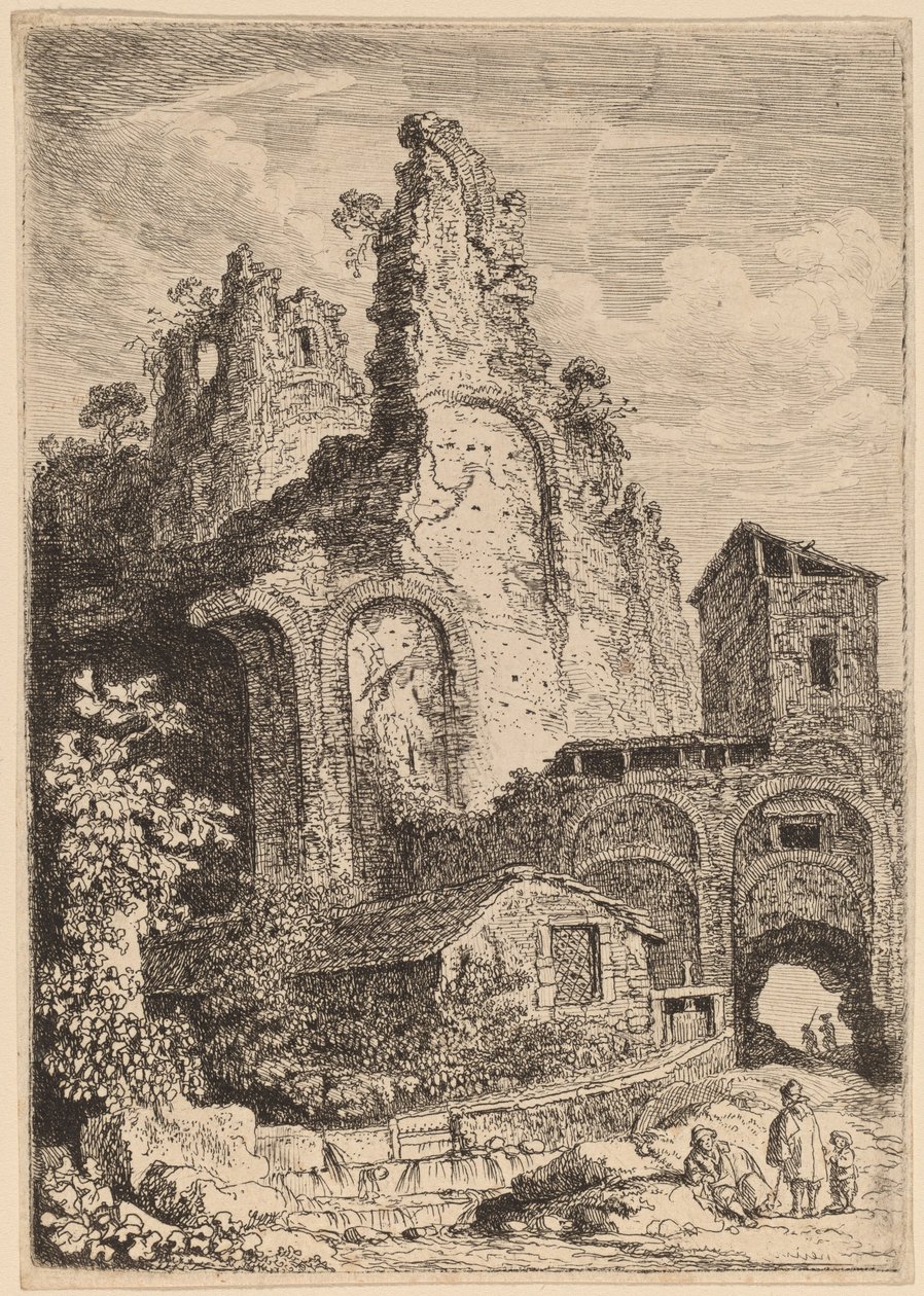O antigo palácio em Tivoli de Franz Edmund Weirotter