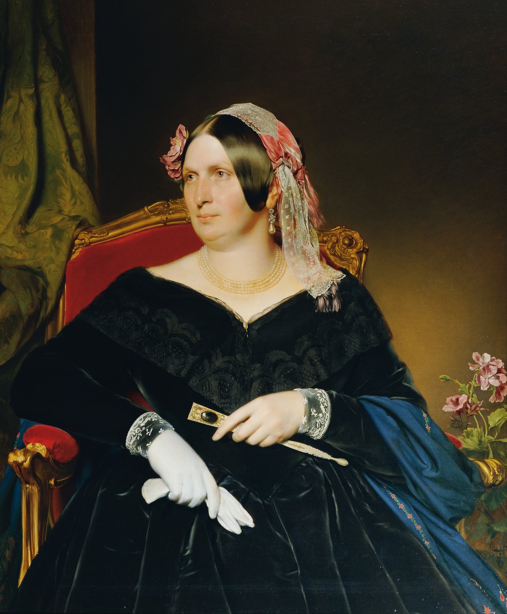 Senhora numa poltrona de Franz Eybl