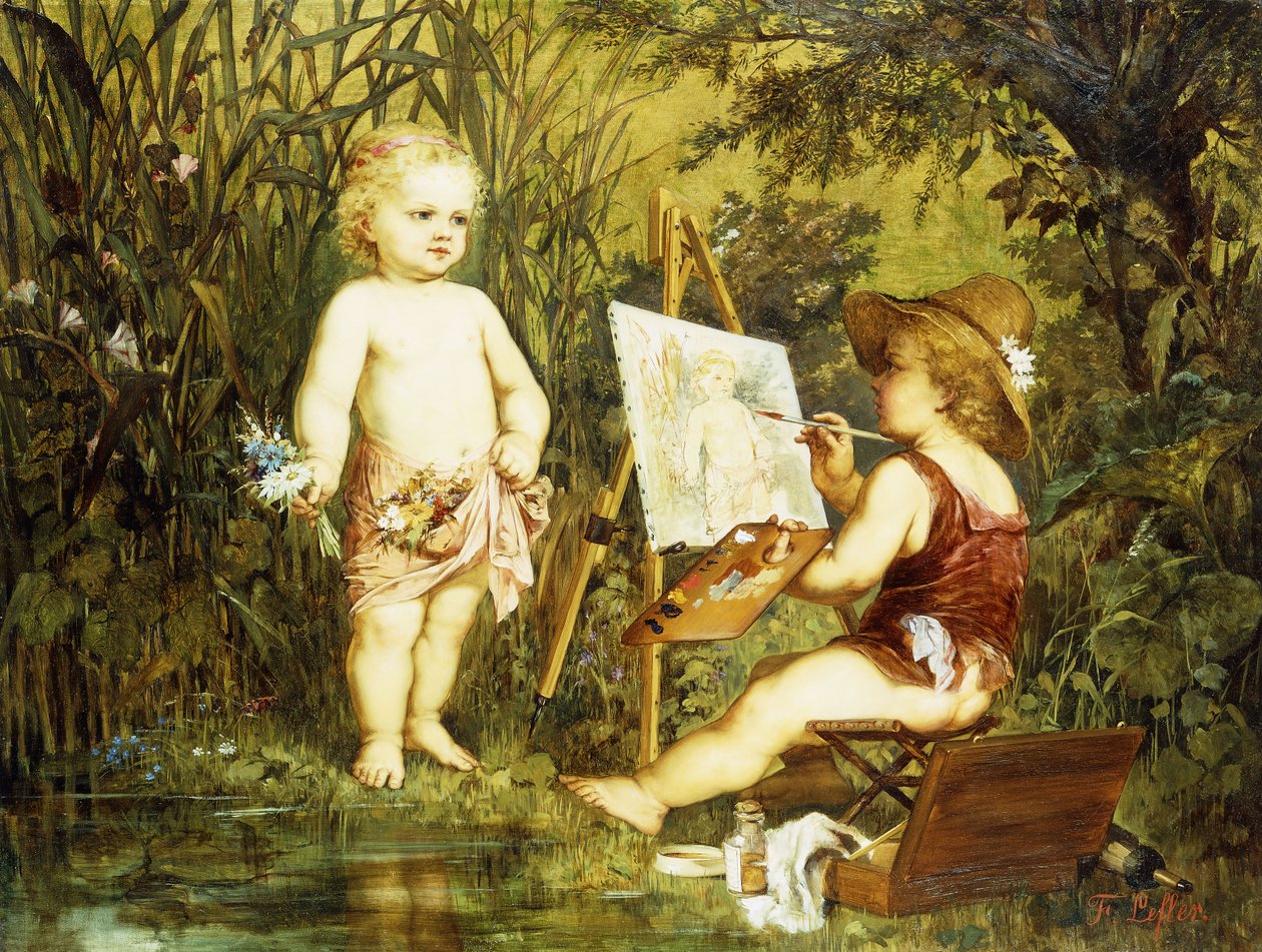 Brincando Putti de Franz Eybl